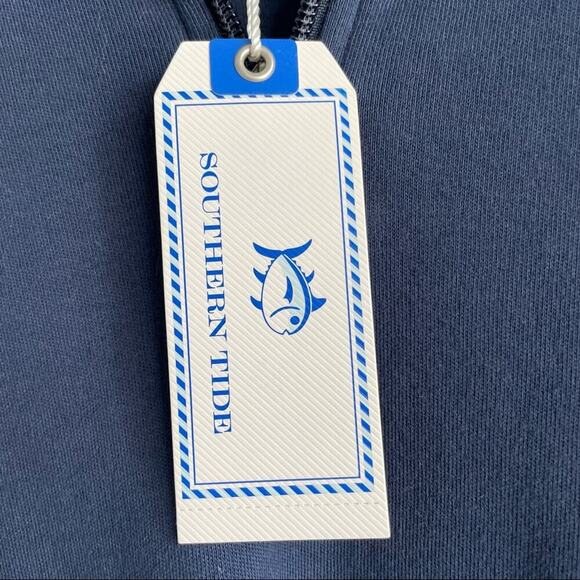 🆕 Skipjack 1/4 Zip Pullover in Blue Depths by Southern Tide NWT Navy sz Small - Picture 4 of 9